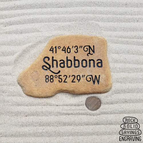 Shabbona, Illinois Coordinate Stone