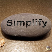 Load image into Gallery viewer, Simplify - Deeply Engraved Natural Stone