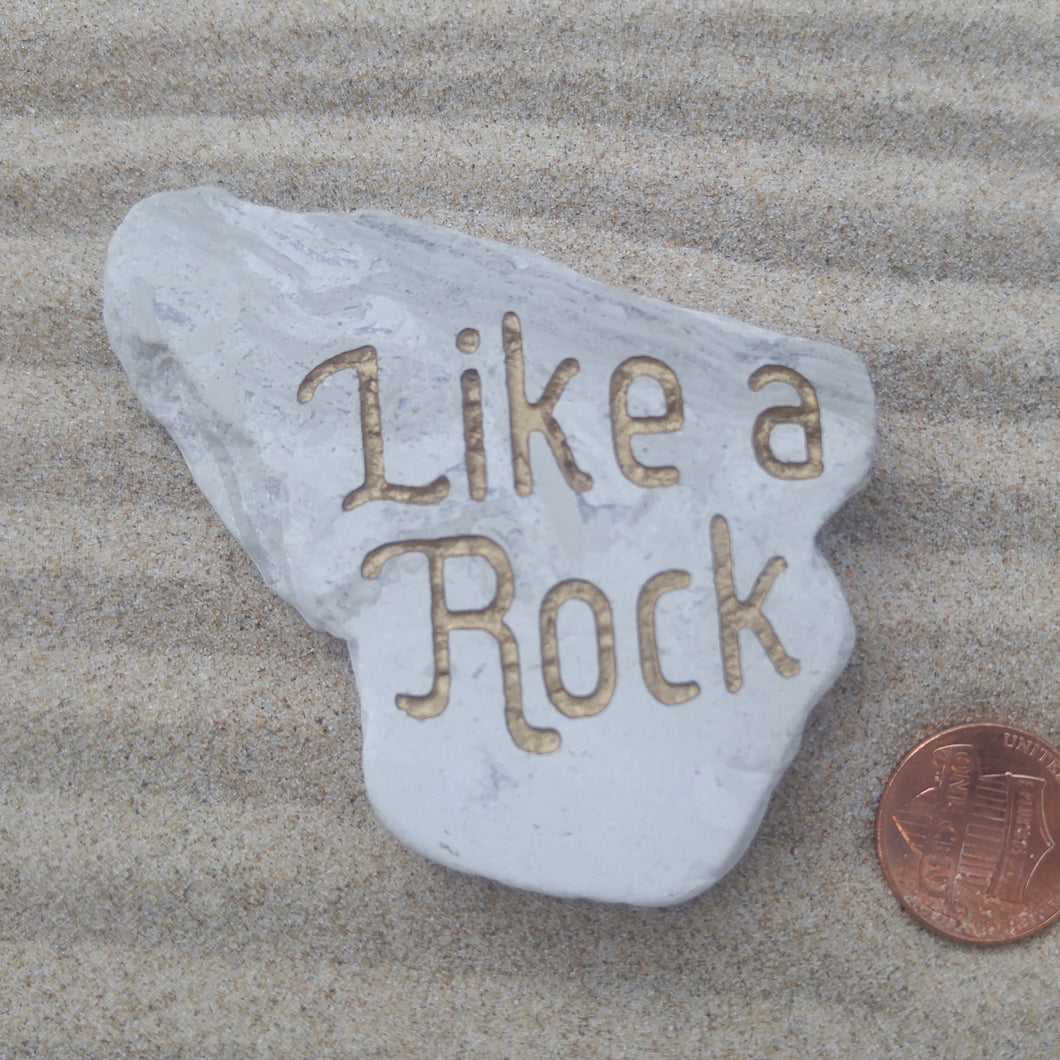 Like a Rock - Deeply Engraved Stone Slab