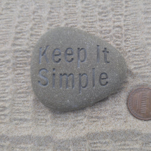 Keep It Simple - Deeply engraved Natural Stone