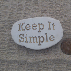 Keep It Simple - Deeply engraved Natural Stone