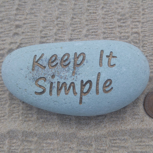 Keep It Simple - Deeply engraved Natural Stone