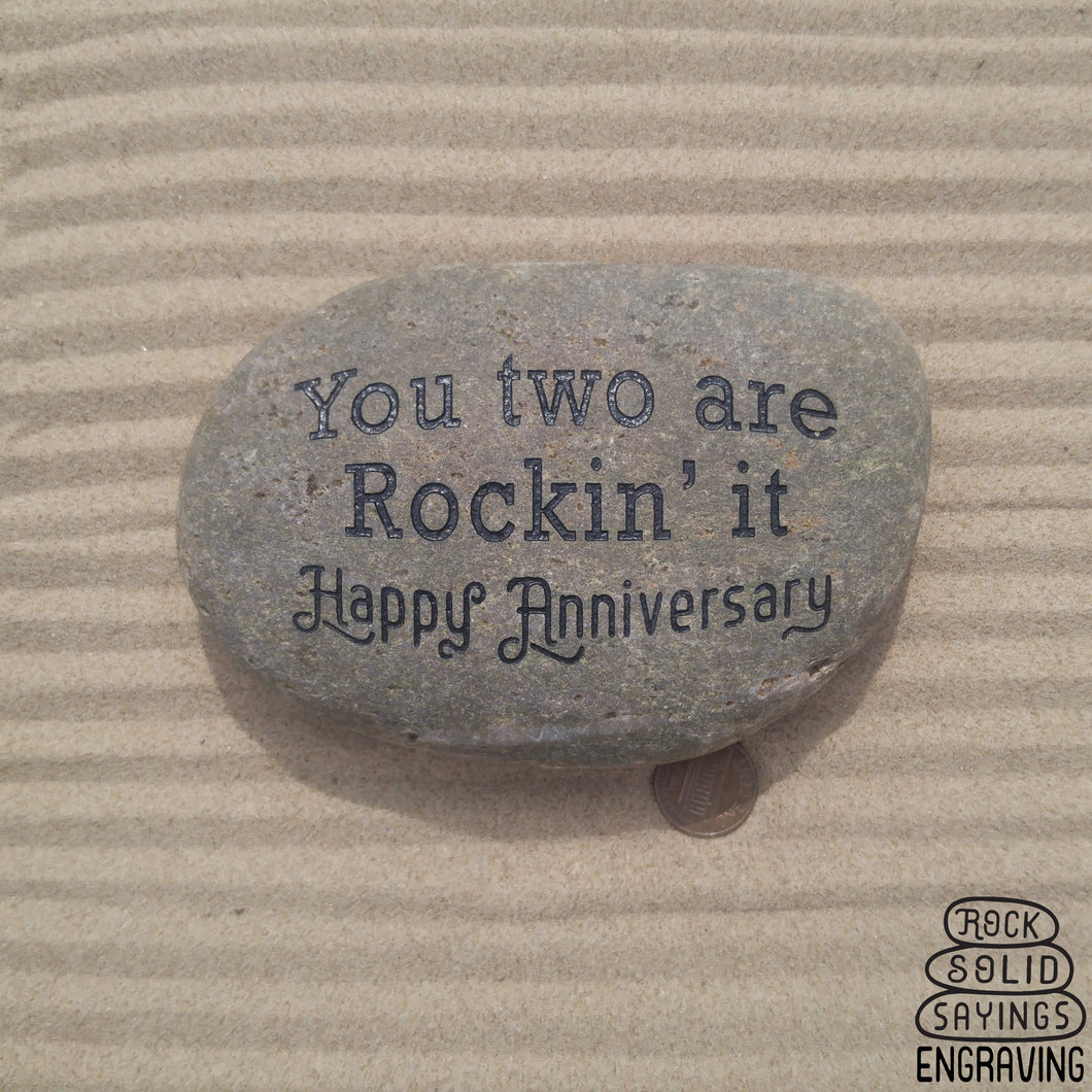 You two are Rockin' it Happy Anniversary