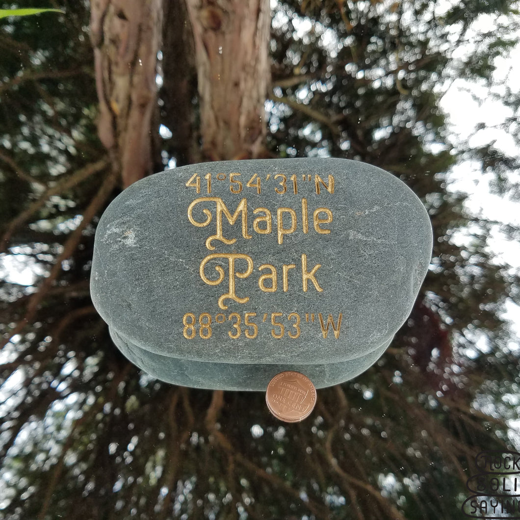 Maple Park, Illinois Coordinate Stone