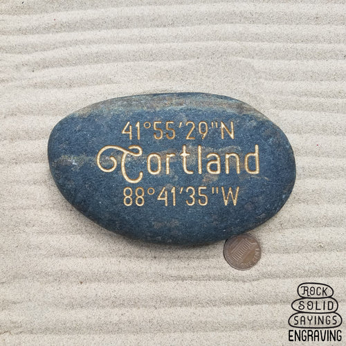 Cortland, Illinois Coordinate Stone