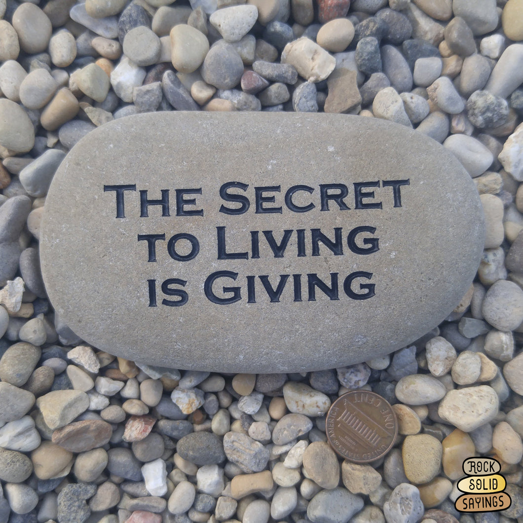 The Secret to Living is Giving