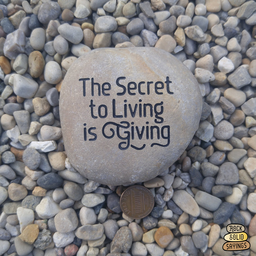 The Secret to Living is Giving