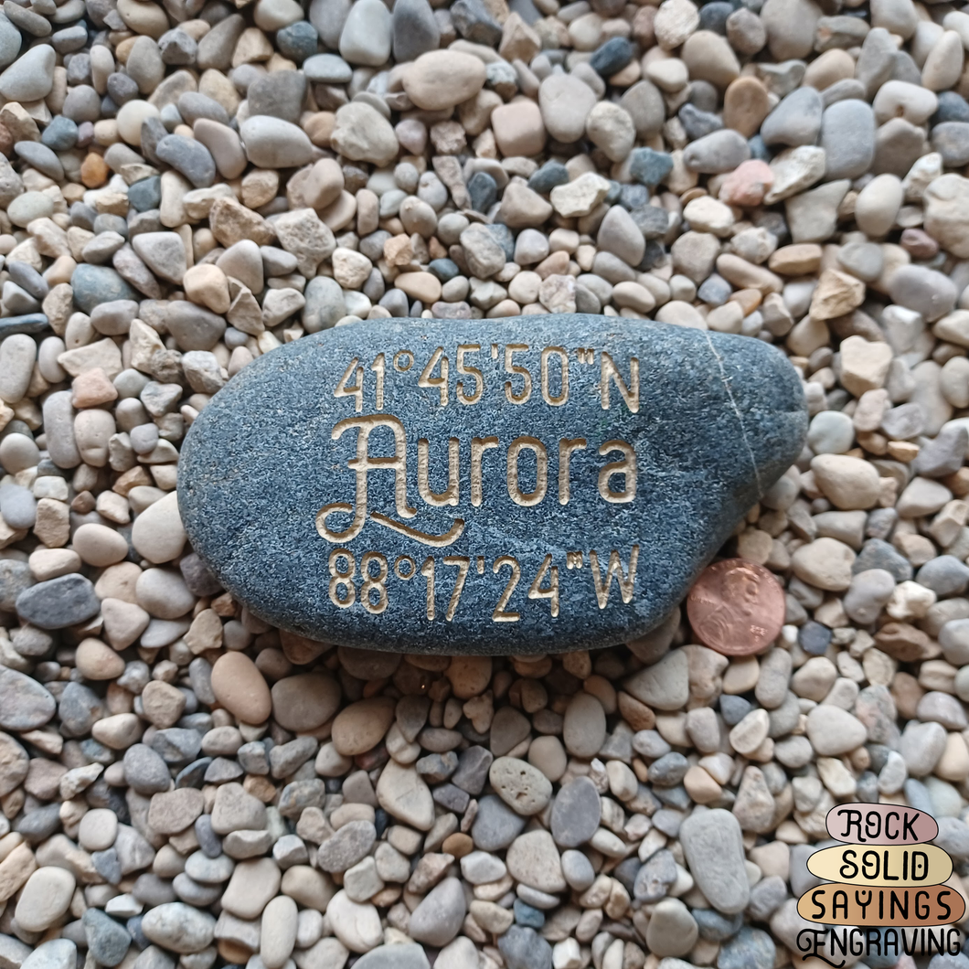 Aurora, Illinois Coordinate Stone