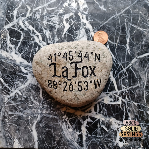 La Fox, Illinois Coordinate Stone