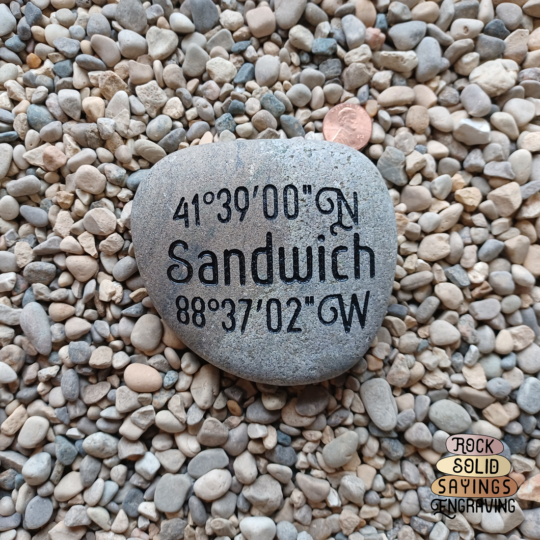 Sandwich, Illinois Coordinate Stone