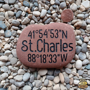 St. Charles, Illinois Coordinate Stone