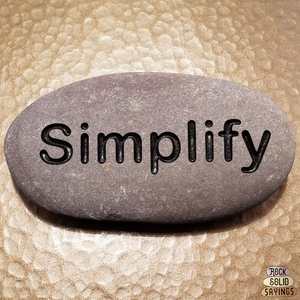 Simplify - Deeply Engraved Natural Stone